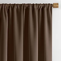 Threadmade Vanderbilt Rod Pocket Energy Saving Blackout Single Curtain Panel