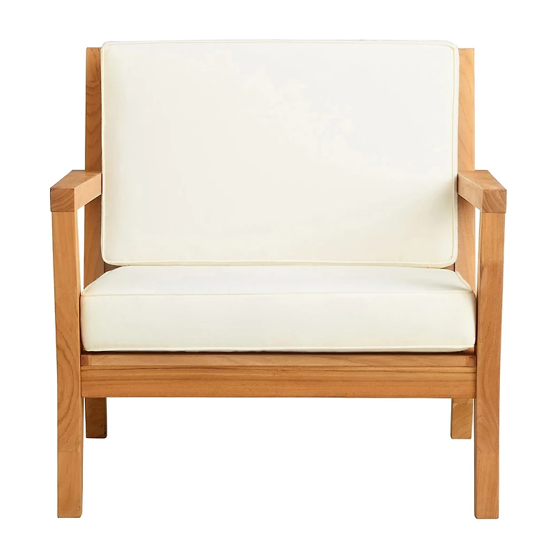 Carlbach Outdoor Teak Armchair with Cushions