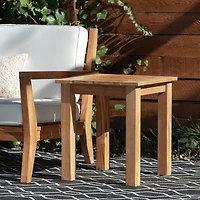 Carlbach Outdoor Teak 22" Side Table