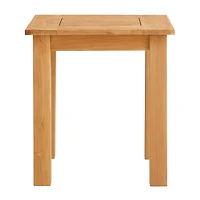 Carlbach Outdoor Teak 22" Side Table