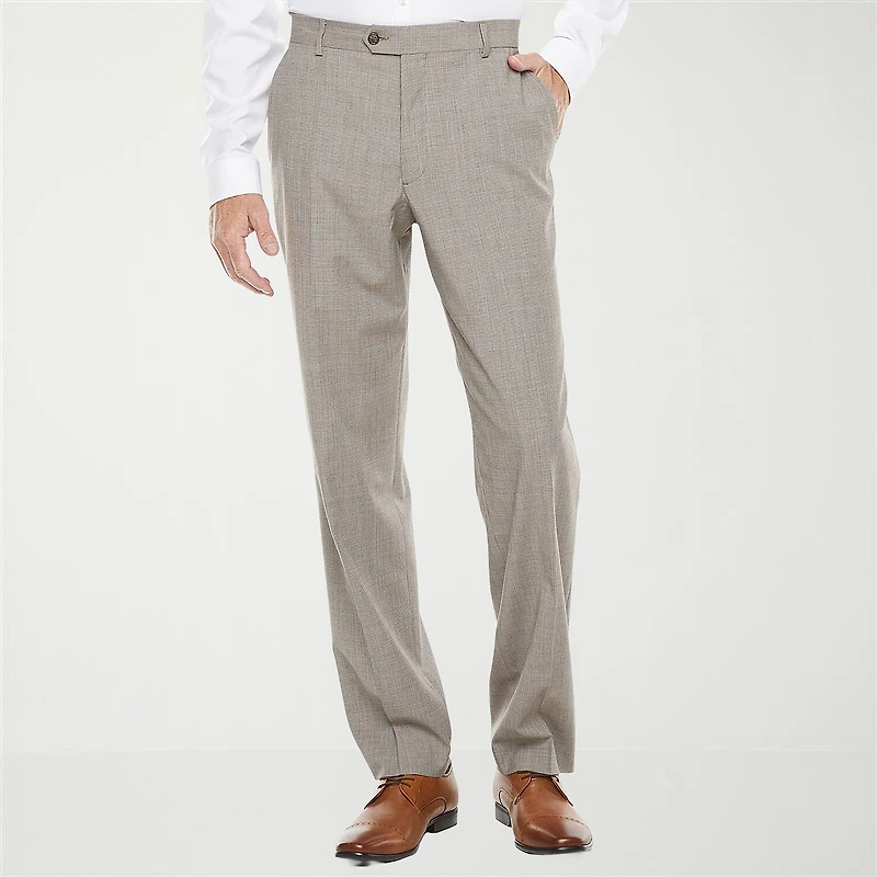 Stafford Signature Mens Big and Tall Stretch Fabric Classic Fit Flat Front Suit Pant
