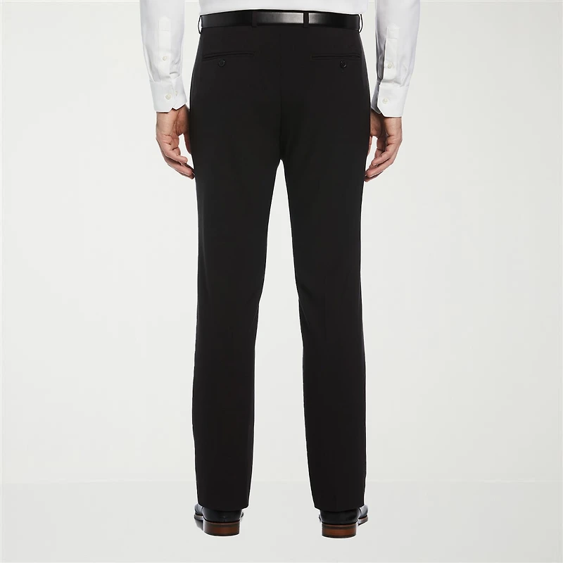 Savane Comfort Waist Mens Slim Fit Dress Flat Front Pant