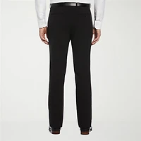 Savane Comfort Waist Mens Slim Fit Dress Flat Front Pant