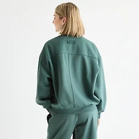 Arizona Oversized Womens Juniors Crew Neck Long Sleeve Sweatshirt