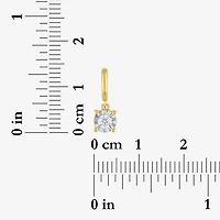 Charmed by Diamond Addiction (G-H / Si2- I1) Womens 1/10 CT. T.W. Lab Grown White 14K Gold Over Silver Pendant