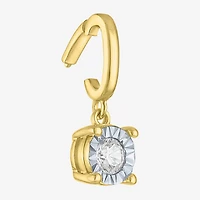 Charmed by Diamond Addiction (G-H / Si2- I1) Womens 1/10 CT. T.W. Lab Grown White 14K Gold Over Silver Pendant