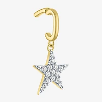 Charmed by Diamond Addiction 1/10 CT. T.W. Star (G-H / Si2- I1) White 14K Gold Over Silver Charm