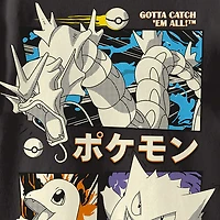 Little & Big Kid Boys Crew Neck Short Sleeve Oversized Pokemon Graphic T-Shirt