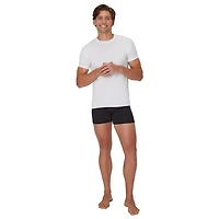 Hanes Mens 4 Pack Short Sleeve Crew Neck Moisture Wicking T-Shirt Bonus