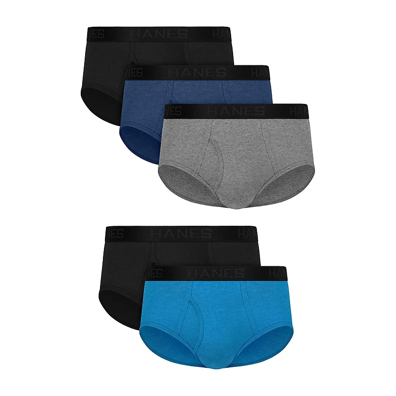 Hanes Mens 5 Pack Briefs Bonus Ubbfz5