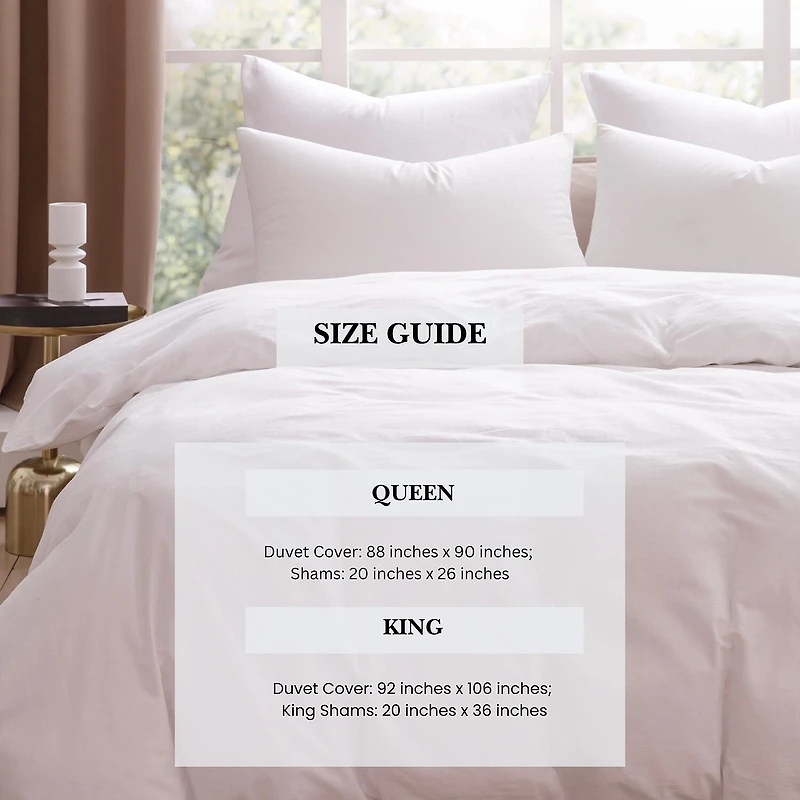 Pointehaven Percale Printed 3-pc. Reversible Duvet Cover Set
