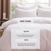Pointehaven Percale Printed 3-pc. Reversible Duvet Cover Set