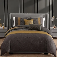 Bebejan Golden Hex 5-pc. Reversible Comforter Set