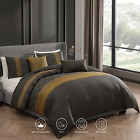 Bebejan Golden Hex 5-pc. Reversible Comforter Set