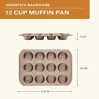 Farberware Bakeware 12-Cup Non-Stick Muffin Pan