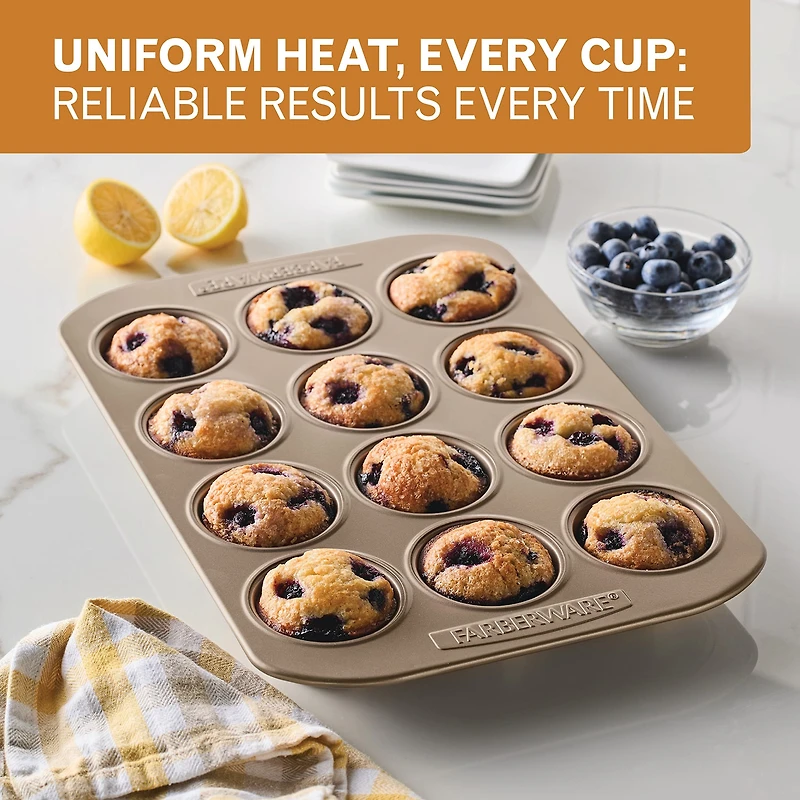 Farberware Bakeware 12-Cup Non-Stick Muffin Pan