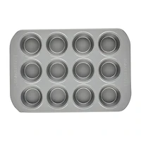 Farberware Bakeware Non-Stick 12-Cup Muffin Pan with Lid