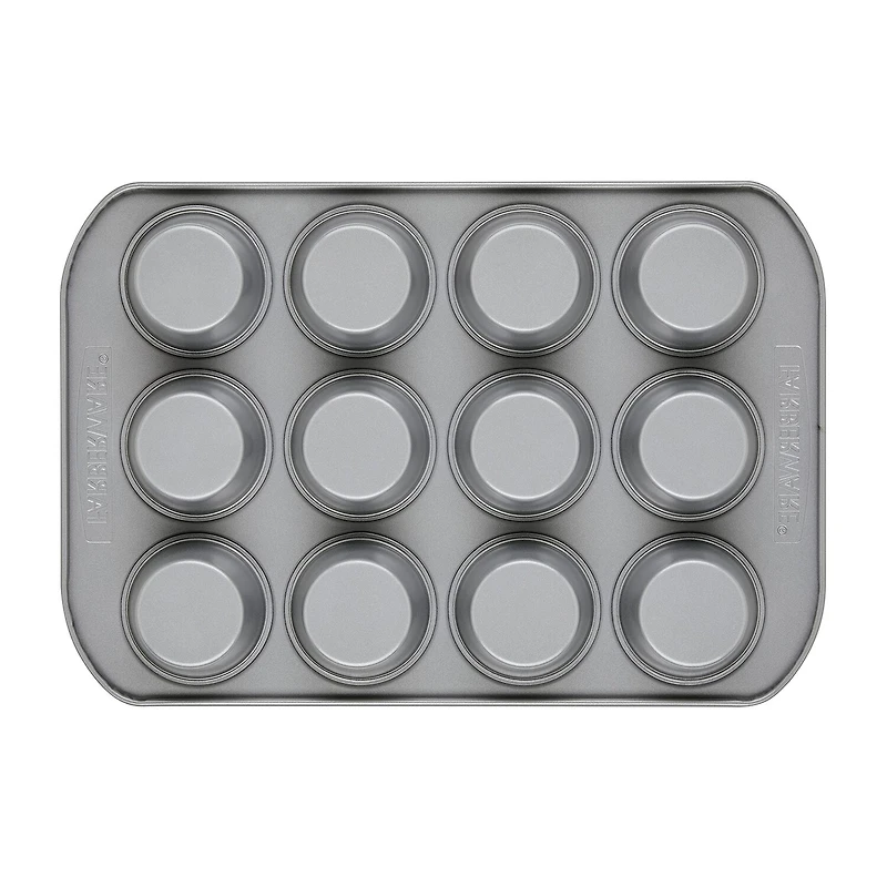 Farberware Bakeware Non-Stick 12-Cup Muffin Pan with Lid