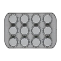 Farberware Bakeware Non-Stick 12-Cup Muffin Pan with Lid