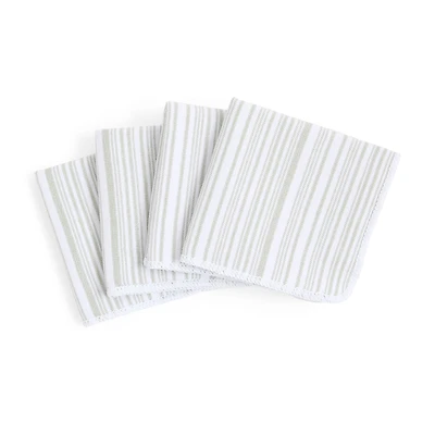 Cooks Stripe Scrubber 4-pc. Dish Cloth Set