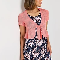 Perceptions Womens Floral Jacket Dress