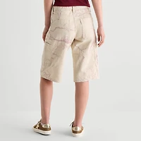 Arizona Womens 15" Low Rise Juniors Denim Short
