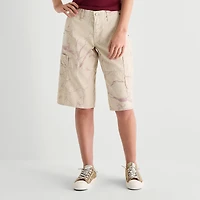 Arizona Womens 15" Low Rise Juniors Denim Short