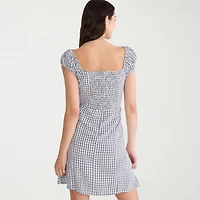 AEROPOSTALE Womens Juniors Keyhole Neck Short Sleeve Sundress
