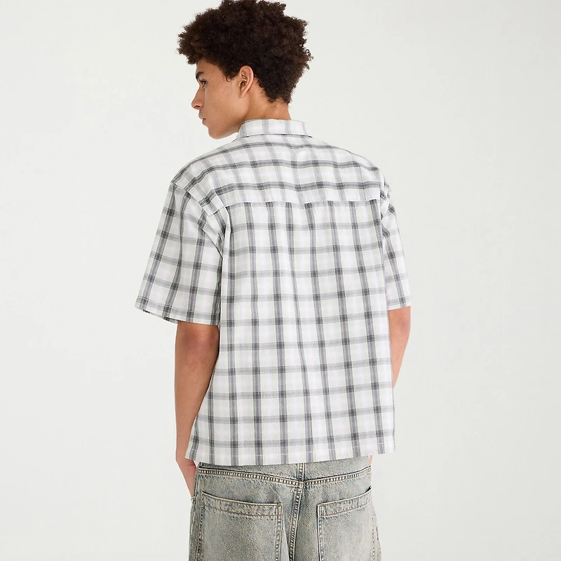 AEROPOSTALE Mens Short Sleeve Boxy Fit Button-Down Shirt
