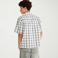 AEROPOSTALE Mens Short Sleeve Boxy Fit Button-Down Shirt