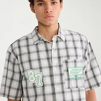 AEROPOSTALE Mens Short Sleeve Boxy Fit Button-Down Shirt