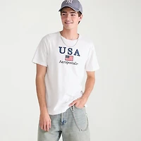 AEROPOSTALE Mens Crew Neck Short Sleeve Classic Fit Graphic T-Shirt