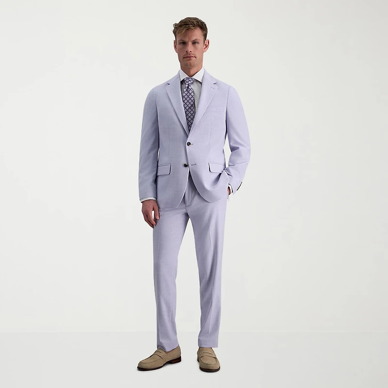Haggar JMH Mens Stretch Fabric Slim Fit Flat Front Suit Pant
