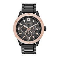 Claiborne® Mens Gunmetal Watch