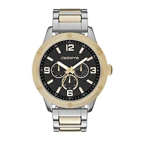 Claiborne® Mens Two-Tone Watch