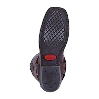 Dingo Womens Block Heel Motorcycle Boots Molly
