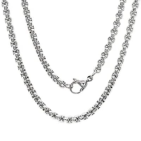 Steeltime Mens 18K Gold Over Stainless Steel Stainless Steel Hypoallergenic 24 Inch Box Chain Necklace
