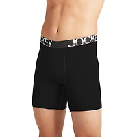 Jockey Active Stretch Mens 3 Pack Long Leg Boxer Briefs 8798