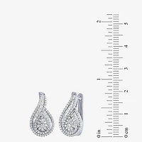 Diamond Blossom Womens 1 CT. T.W. Natural White Diamond 10K Gold Pear Drop Earrings