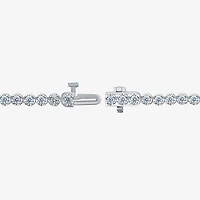 (I1/H-I) Womens 3 CT. T.W. Lab Grown White Diamond 10K Gold 7.25 Inch Tennis Bracelet