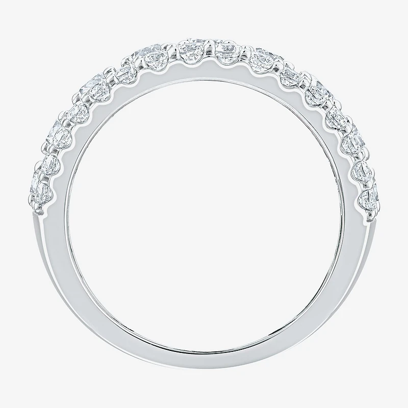 (H-I / I1) Womens 2 CT. T.W. Lab Grown White Diamond 10K Gold Anniversary Band