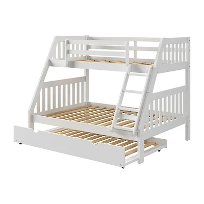 Austin Mission Twin over Full Bunk Bed with Twin Trundle