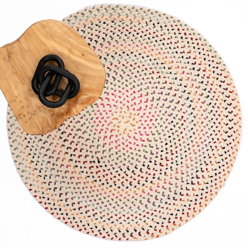 Capel Inc. Vivid Multi Braided Reversible Indoor Round Area Rug