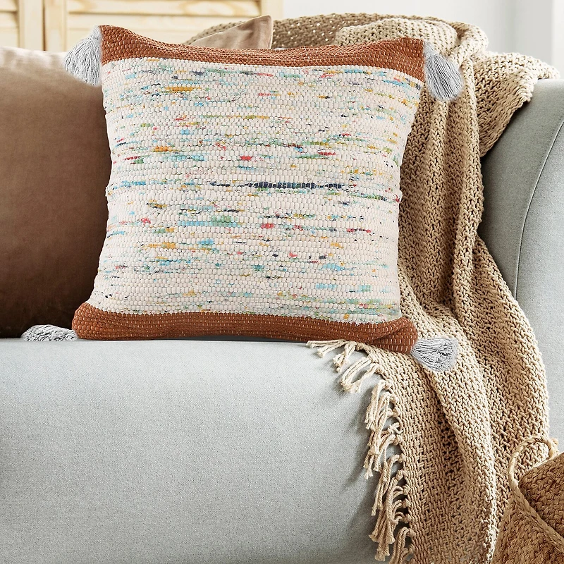LR Home Elise Abstract Square Throw Pillow