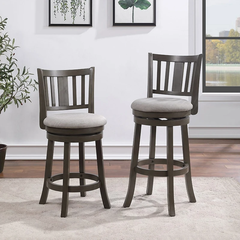 AVALON FURNITURE Counter Height Upholstered Swivel Bar Stool
