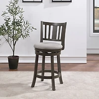 AVALON FURNITURE Counter Height Upholstered Swivel Bar Stool