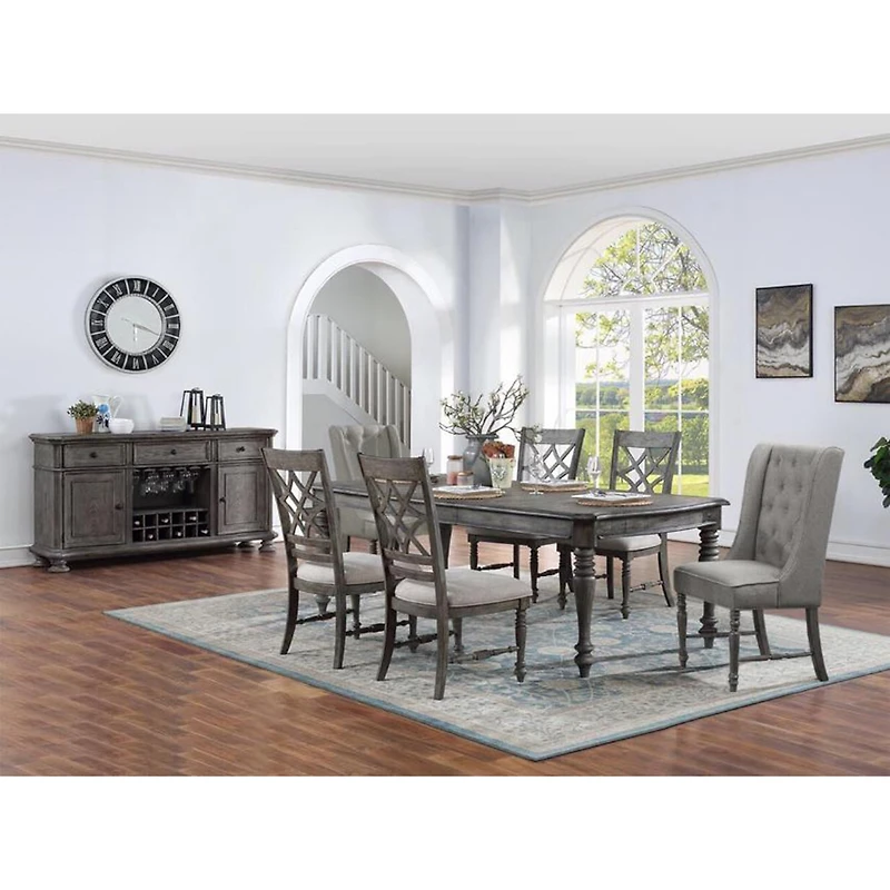 AVALON FURNITURE Lakeway Rectangular Wood-Top Dining Table