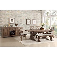 AVALON FURNITURE Fresno Removable Cushions Bench