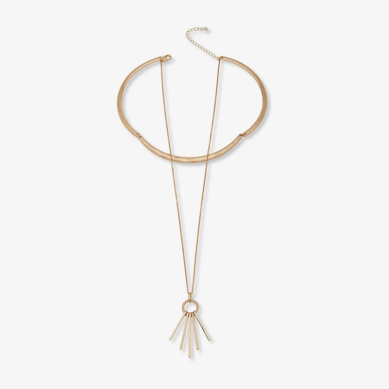 a.n.a Gold Tone Womens 16 Inch Strand Necklace