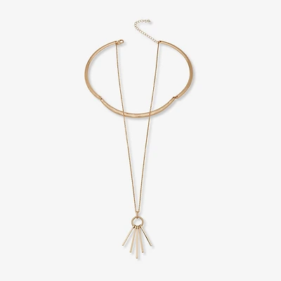a.n.a Gold Tone Womens 16 Inch Strand Necklace
